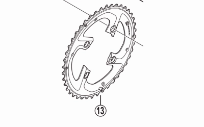 Shimano M985 XTR 40T AG Double Chainring