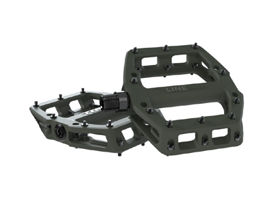 Trek Line Elite Pedals  Olive Green - 7 Podium Points