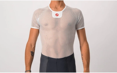 Castelli Core Mesh 3 Short Sleeve Base Layer White - 6 Podium Points