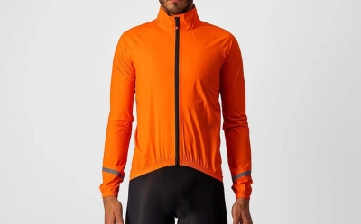 Castelli Emergency 2 Rain Jacket Brilliant Orange - 20 Podium Points