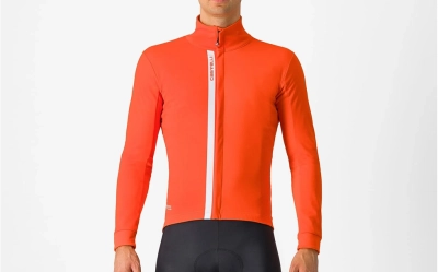 Castelli Entrata Jacket Brilliant Orange/Silver