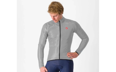 Castelli Squall Shell Jacket Silver Grey/Black - 15 Podium Points