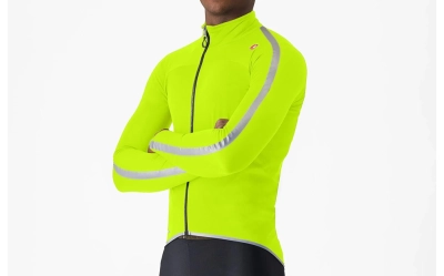 Castelli Ultra Rain Cape Lime/Silver Reflex - 14 Podium Points