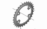 Shimano FCRX610-12 30T NS Chainring